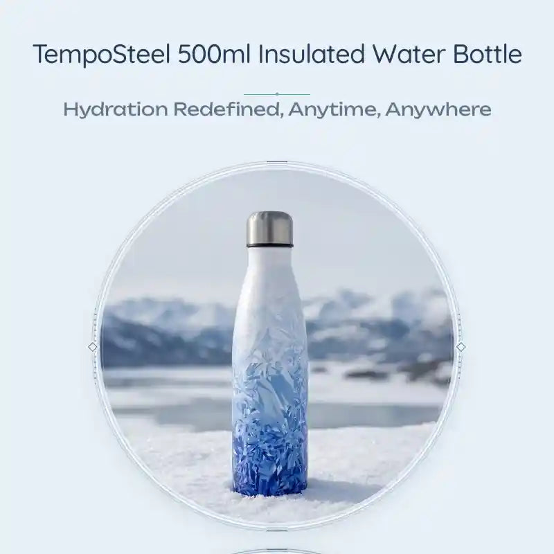 TempoSteel 500ml Insulated Water Bottle by@Outfy