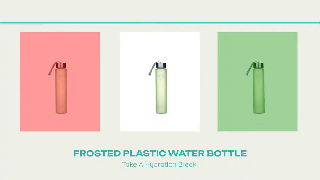 Frosted Plastic Water Bottle by@Outfy