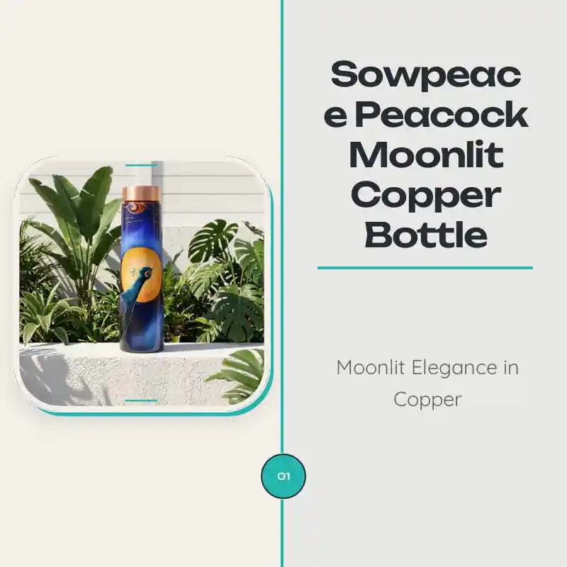 Sowpeace Peacock Moonlit Copper Bottle by@Outfy