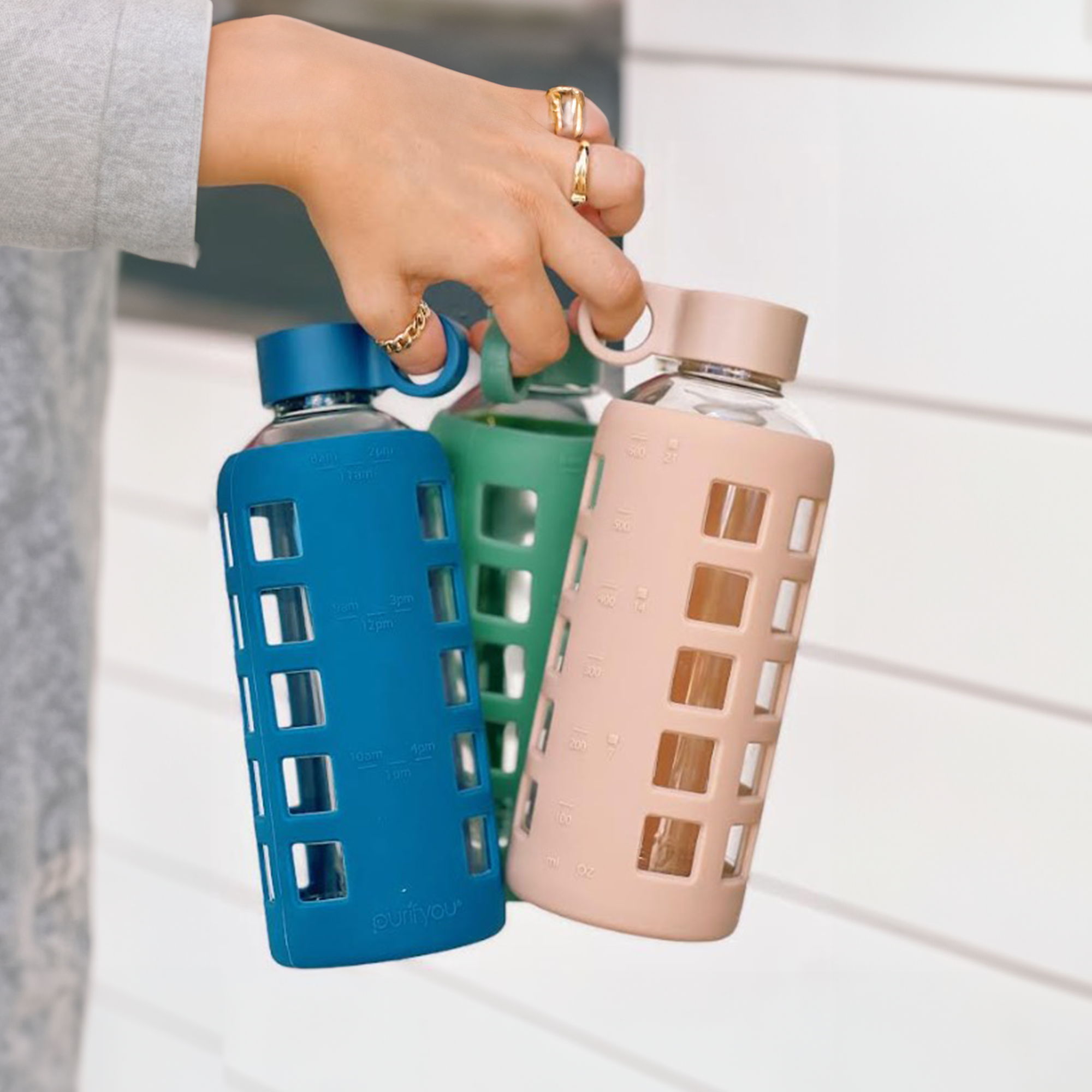 Purifyou Premium Glass Water Bottle