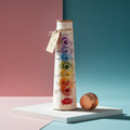Pure Copper Water Bottle, 7 Chakra Design