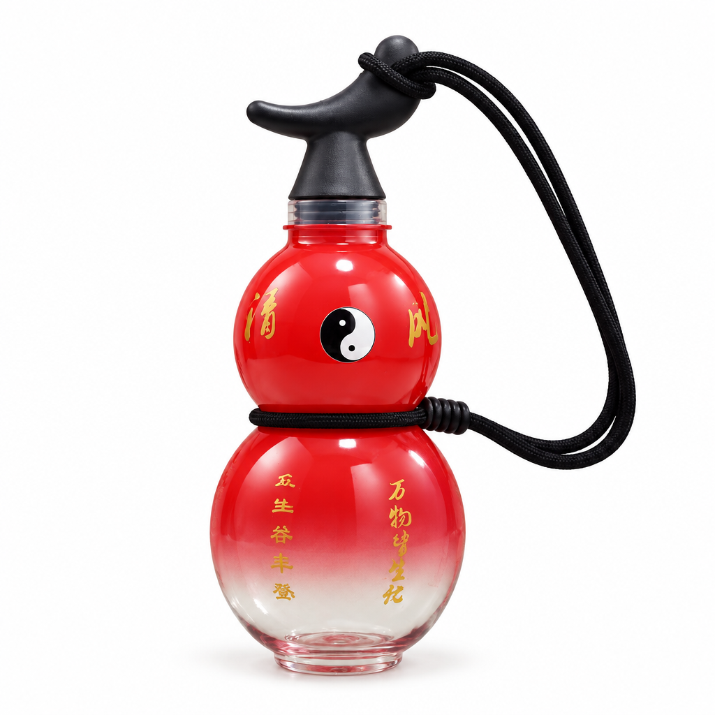 Red Gradient Stickers bottle