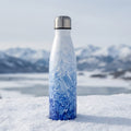 TempoSteel 500ml Insulated Water Bottle next to a frozen lake