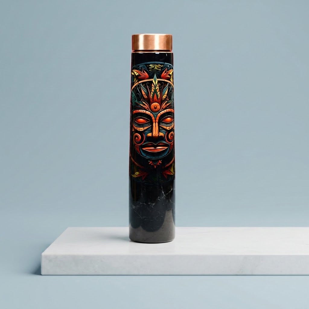 Sowpeace Soulful Strokes Copper Bottle on a light blue studio background